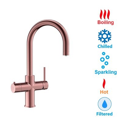 रसोई में स्पार्कलिंग पानी का नल